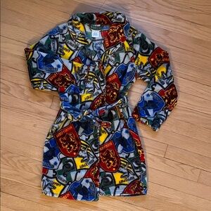 Kids Harry Potter Robe with Hogwarts House Crests